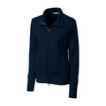 Cutter & Buck Ladies Full Time Full Zip Overknit Pullover